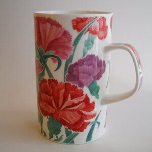 Cup Dunoon Faversham Coffee Mug Floral Fine Bone China Flowers Caroline Bessey
